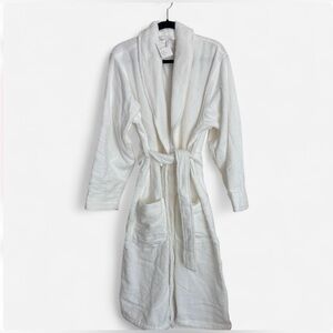 NWT Pottery Barn Hydrocotton Organic Non-toxic White Soft Robe